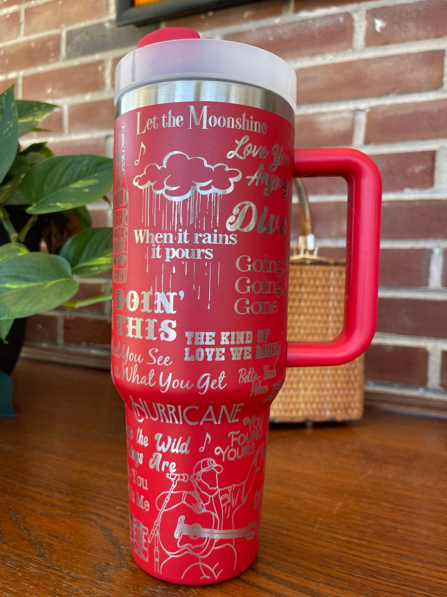 Luke Combs - 40 Oz Tumbler - Thirst Red