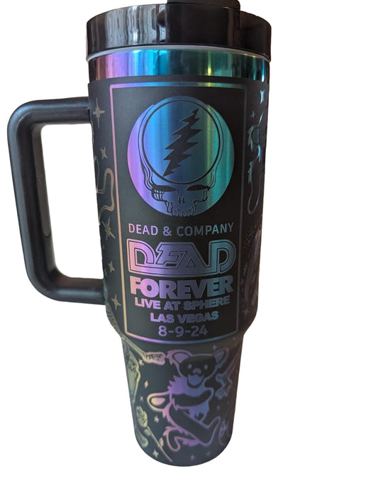 Dead & Co at The Sphere - 40 Oz Thirst Black Rainbow (Matte Finish)