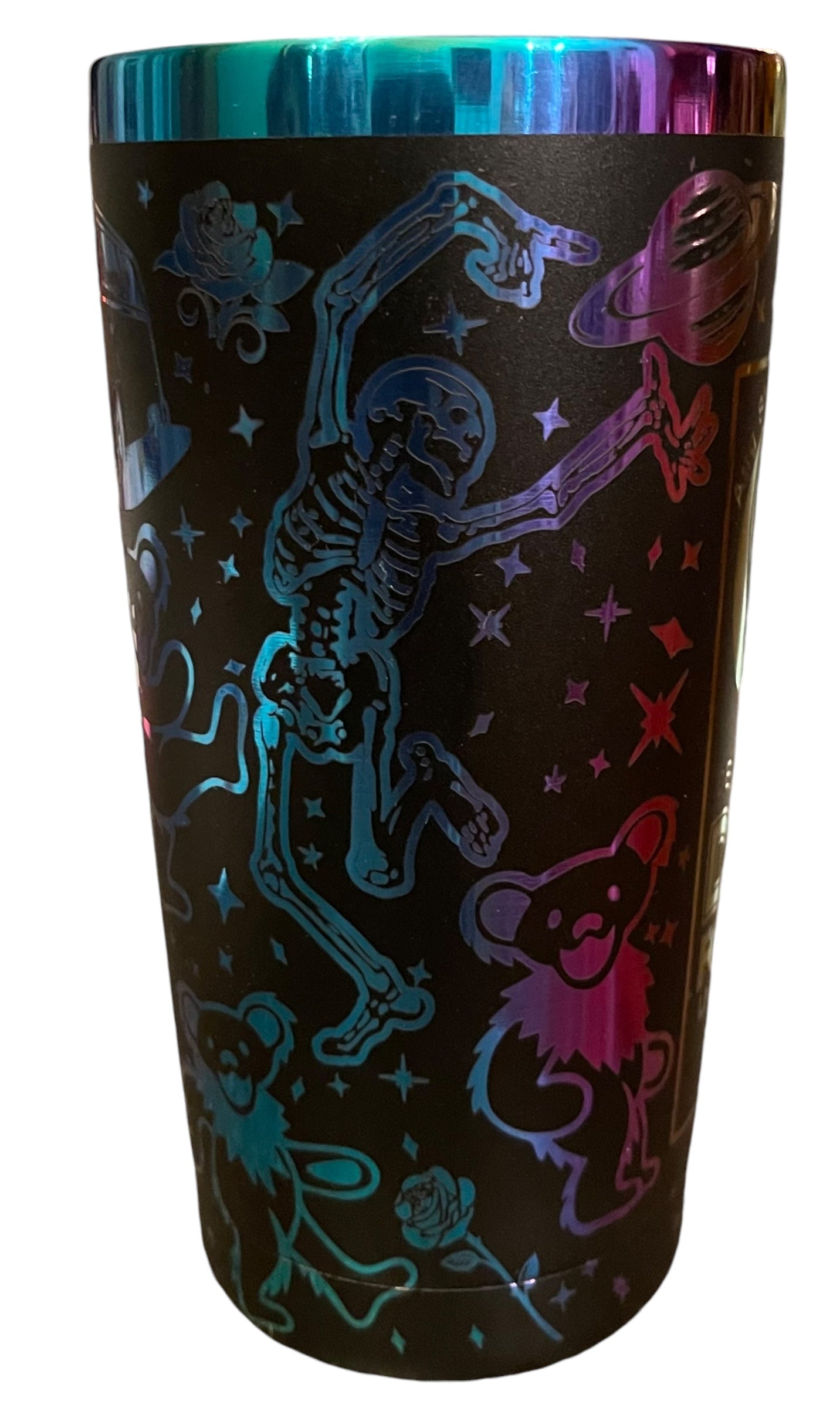 Grateful Dead - 40 Oz Thirst White Rainbow (Matte Finish)