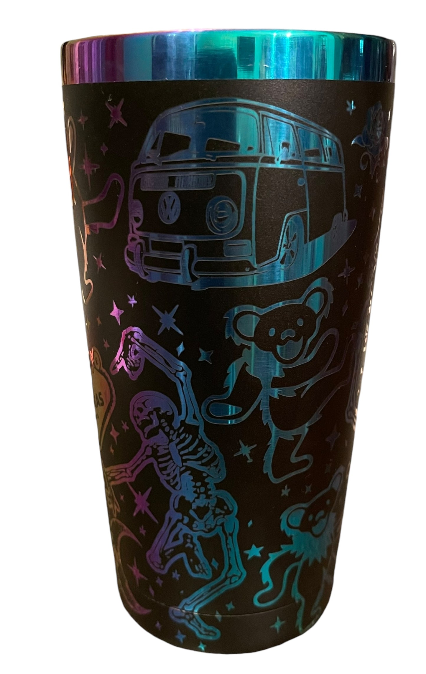 Dead & Co at The Sphere - 20 Oz Black with Rainbow Background