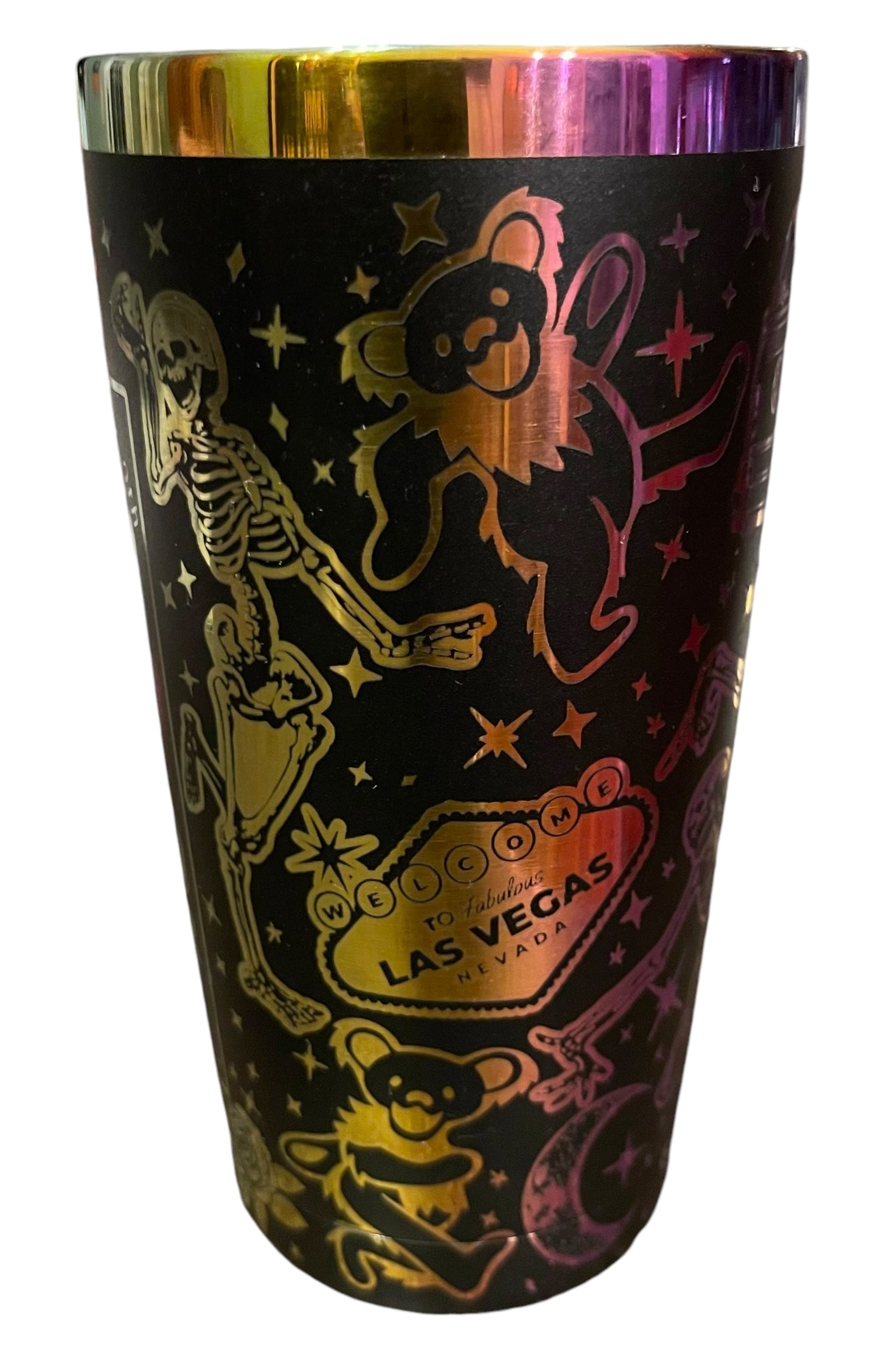 Grateful Dead - 40 Oz Thirst White Rainbow (Matte Finish)